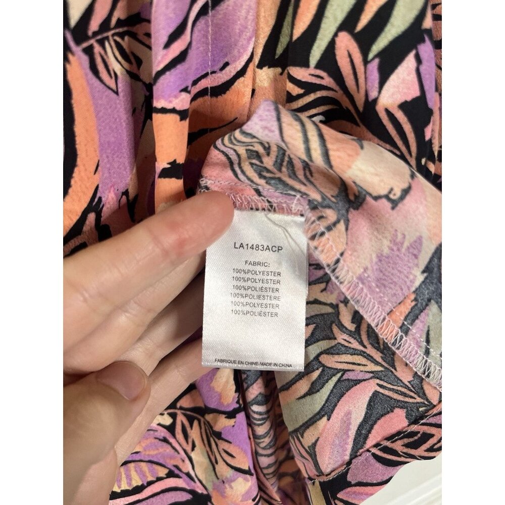 Molly bracken MINI WRAP SKIRT Pink Jeanne Floral Size Small Woman’s - Picture 8 of 9
